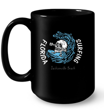 Florida Skull Surfing 15oz Ceramic Mug