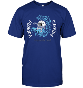 Florida Skull Surfing - Unisex Short Sleeve Classic Tee