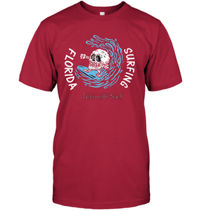 Florida Skull Surfing - Unisex Short Sleeve Classic Tee