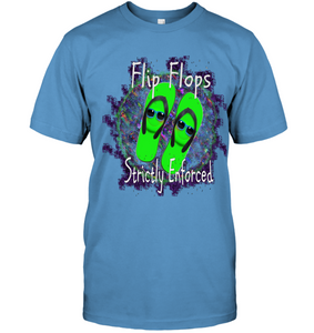 Flip Flops Strictly Enforced - Unisex Short Sleeve Classic Tee