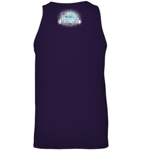 Florida Skull Surfing -- Canvas Unisex Ringspun Tank