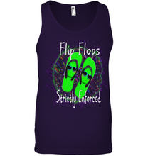 Flip Flops Strictly Enforced -- Canvas Unisex Ringspun Tank