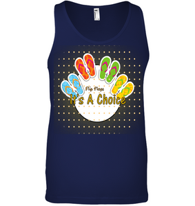 Flip Flops It's A Choice - Canvas Unisex Ringspun Tank