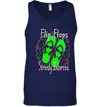 Flip Flops Strictly Enforced -- Canvas Unisex Ringspun Tank