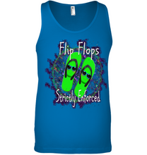 Flip Flops Strictly Enforced -- Canvas Unisex Ringspun Tank