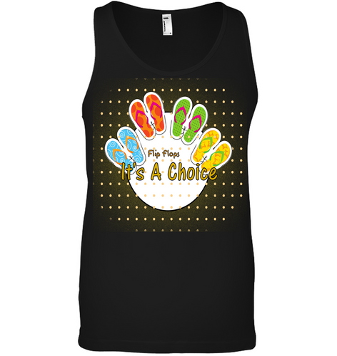Flip Flops It's A Choice - Canvas Unisex Ringspun Tank