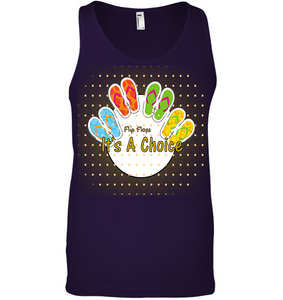 Flip Flops It's A Choice - Canvas Unisex Ringspun Tank