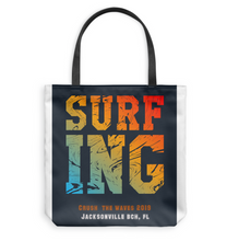 CRUSH THE WAVES 2019 - 18"X18" Basketweave Tote Bag